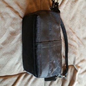 Authentic COACH Black Fabric Mini Hobo